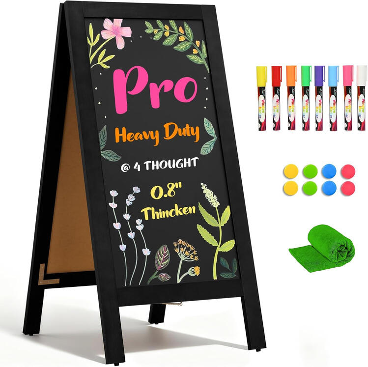 4 thought wooden a frame magnetic chalkboard 4 thought wooden a frame magnetic chalkboard