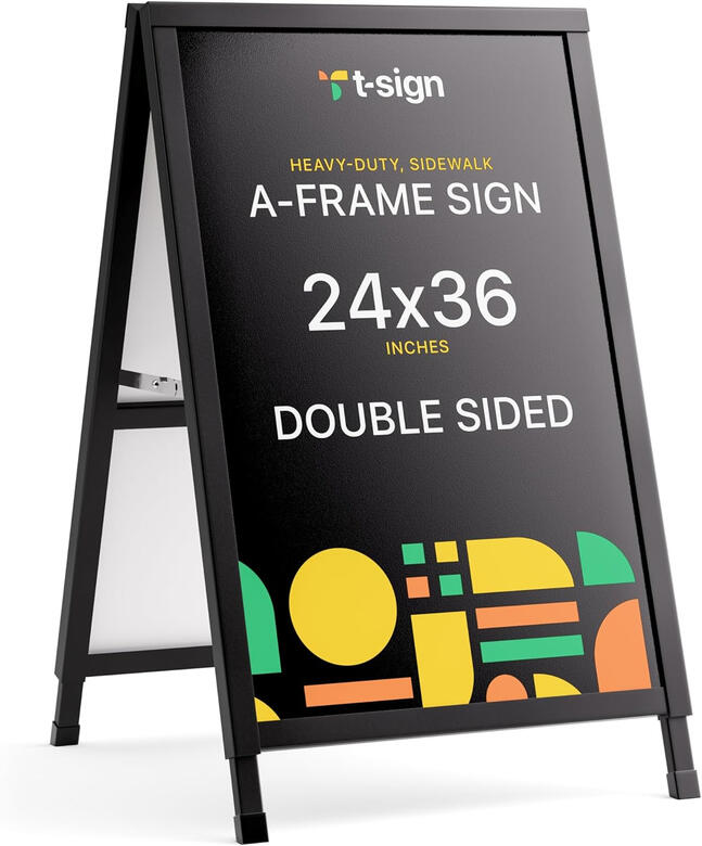 t sign 24x36 steel a frame sidewalk sign t sign 24x36 steel a frame sidewalk sign