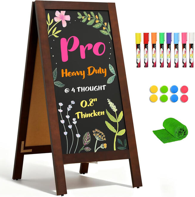 4 thought pine wood a frame chalkboard sign 4 thought pine wood a frame chalkboard sign