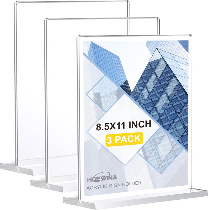 hoewina acrylic sign holder 8.5x11 tabletop display hoewina acrylic sign holder 8.5x11 tabletop display